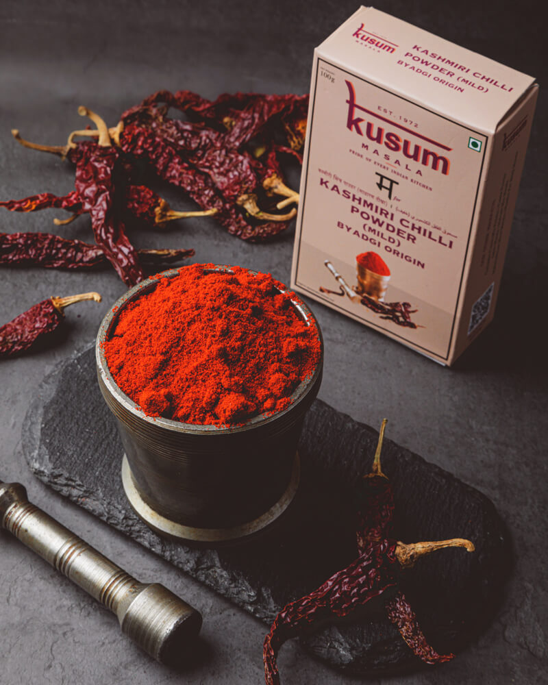 Kashmiri Chilli Powder (Mild) Byadgi Origin