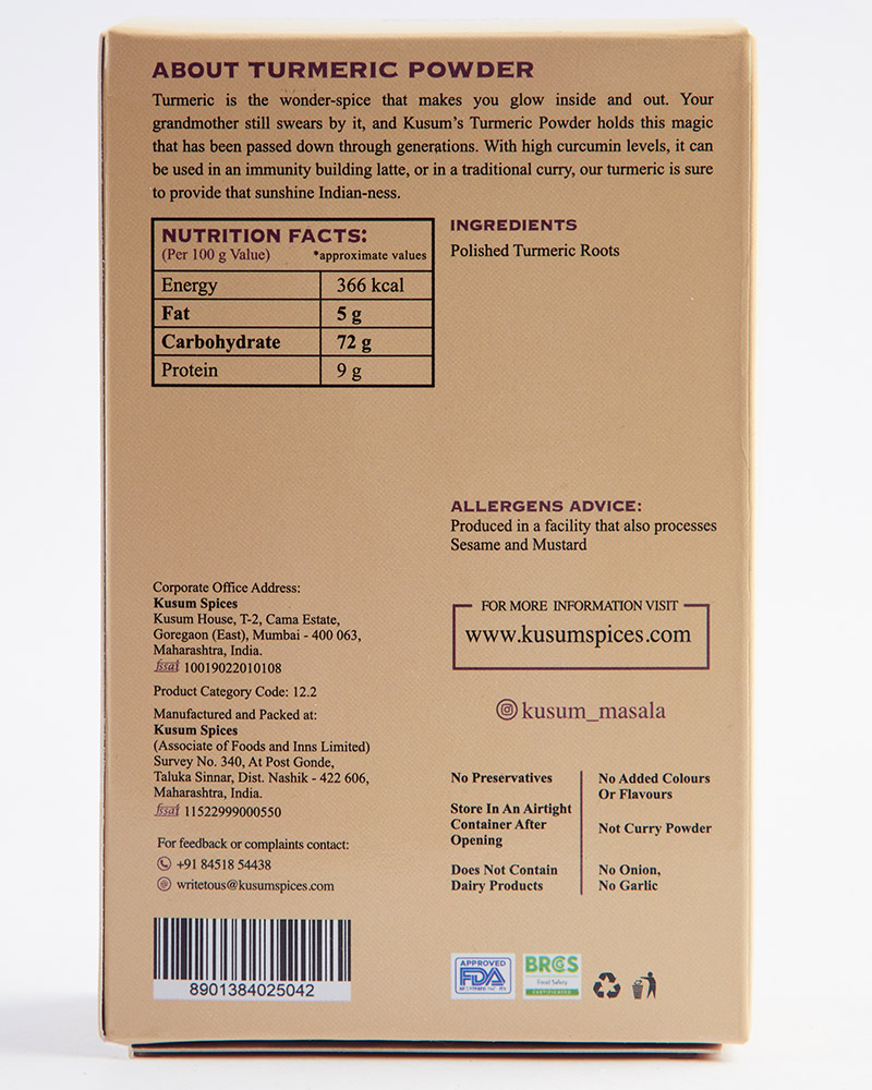 Turmeric Powder Rajapuri Origin