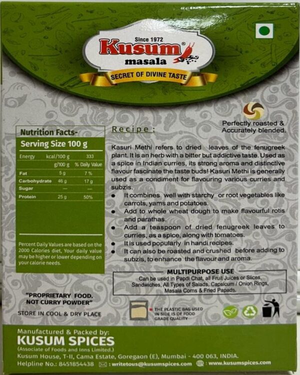 fenugreek leaves