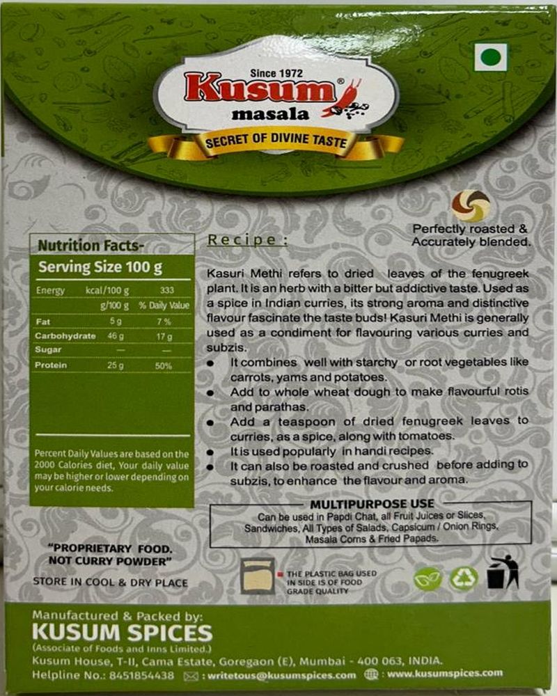 fenugreek leaves